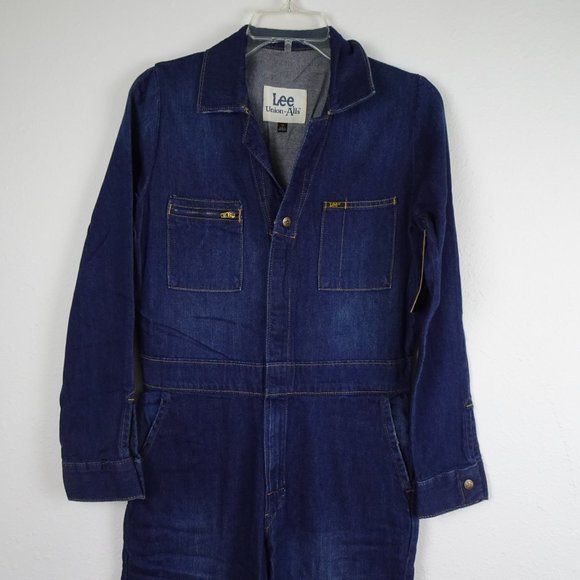 Lee Modern Union All Jumpsuit Women's Size XS Coveralls Blue Denim One Piece - Picture 3 of 13